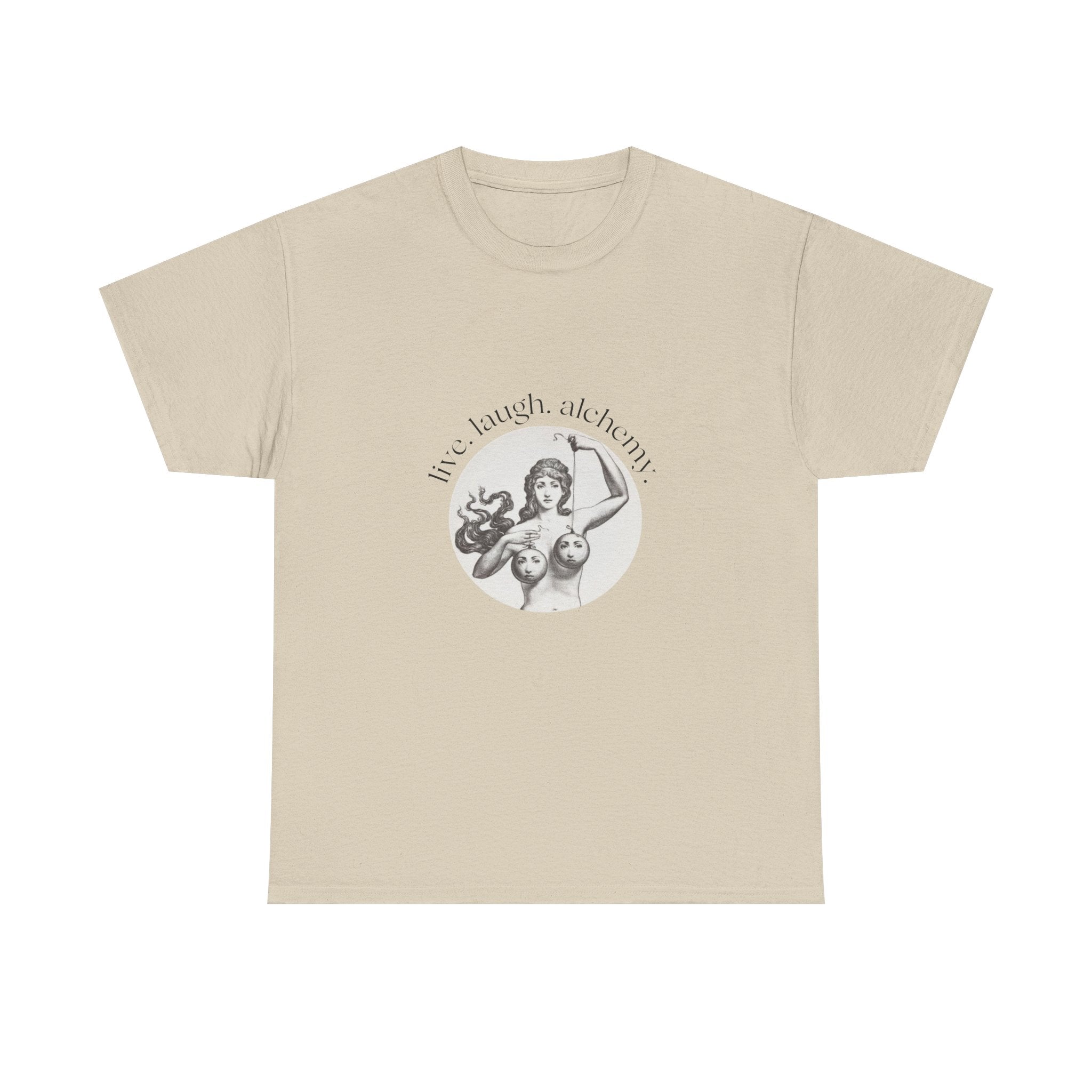 Live Laugh Alchemy Tee | vintage tarot goddess artwork