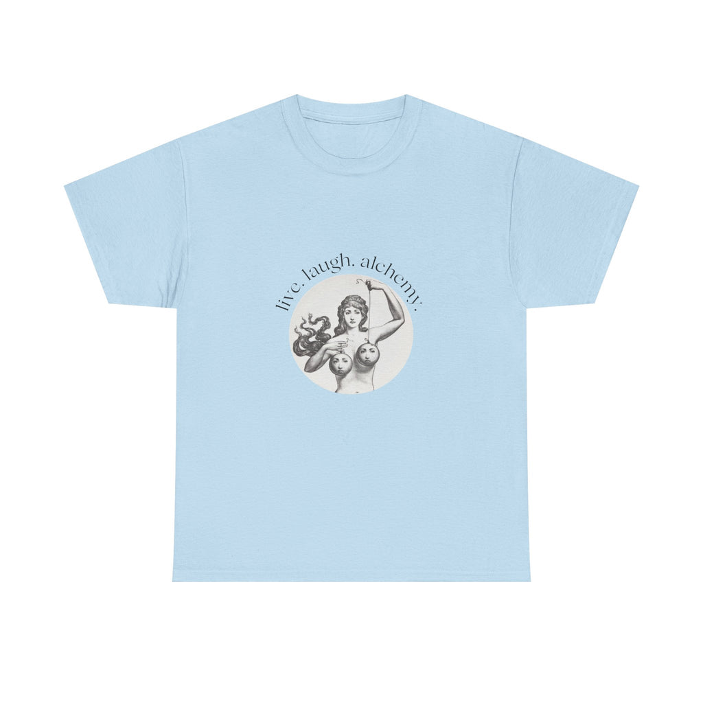 Live Laugh Alchemy Tee | vintage tarot goddess artwork