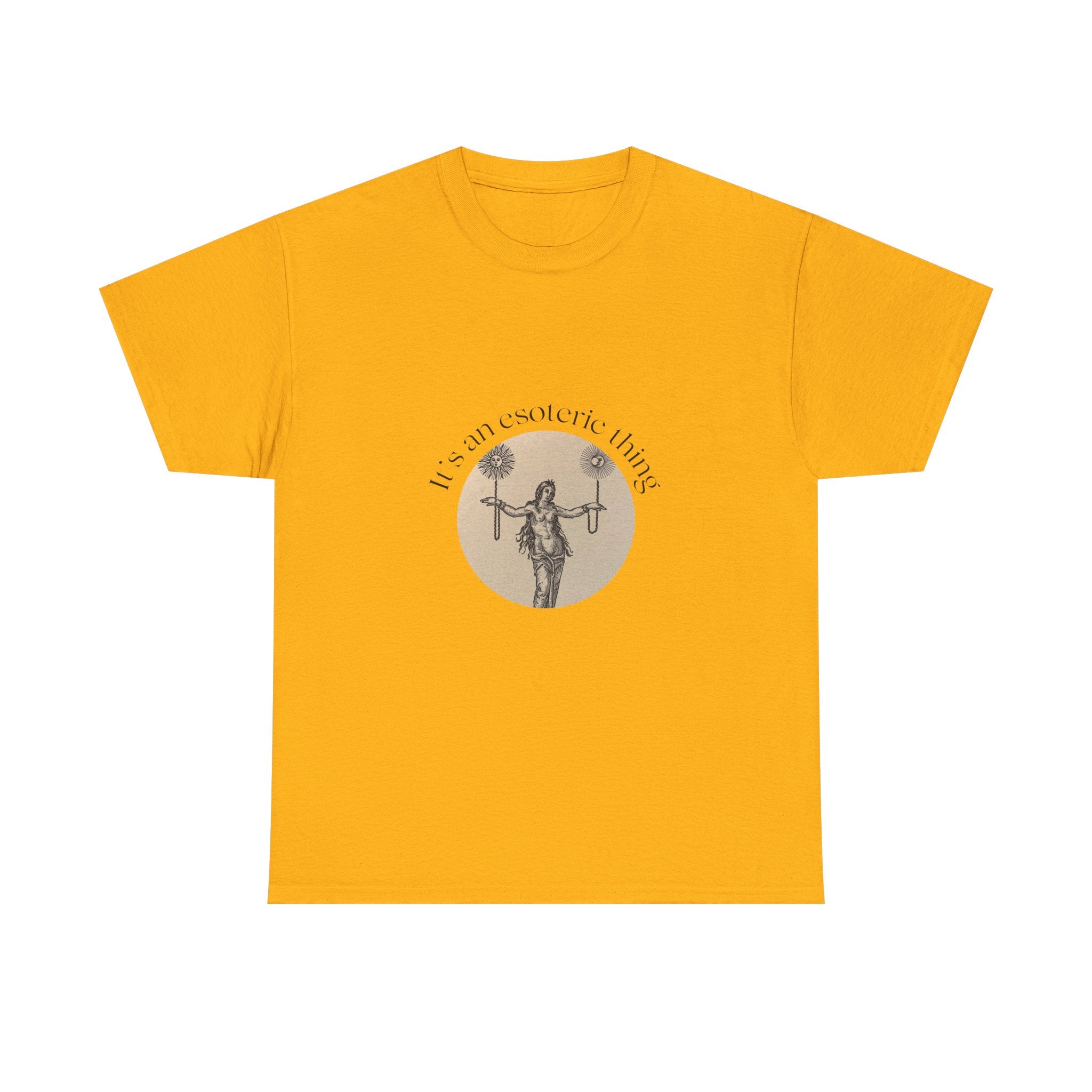 Vintage Scale of Justice Goddess illustration T-Shirt | Lawyer, Legal Humor, Witch, Esoteric, Occult