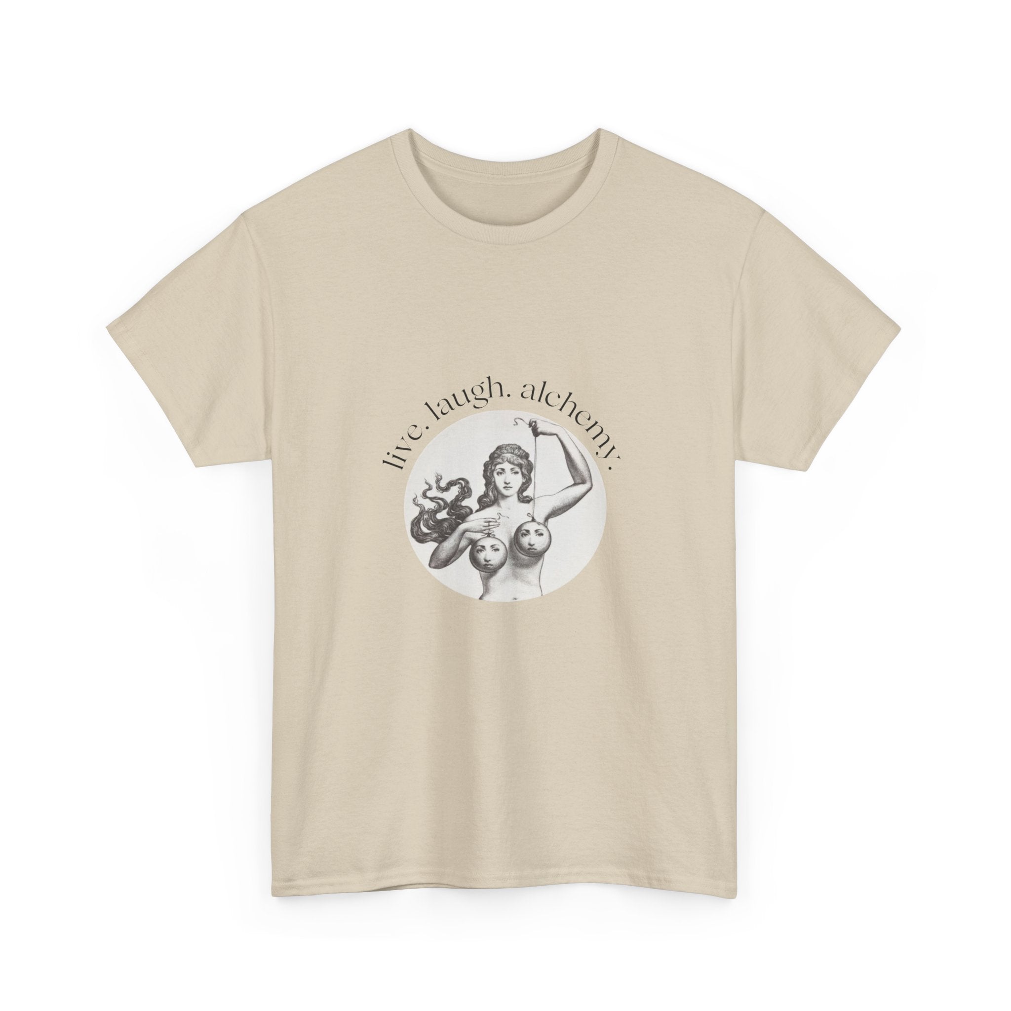 Live Laugh Alchemy Tee | vintage tarot goddess artwork