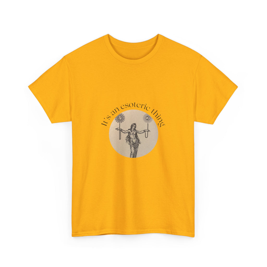 Vintage Scale of Justice Goddess illustration T-Shirt | Lawyer, Legal Humor, Witch, Esoteric, Occult