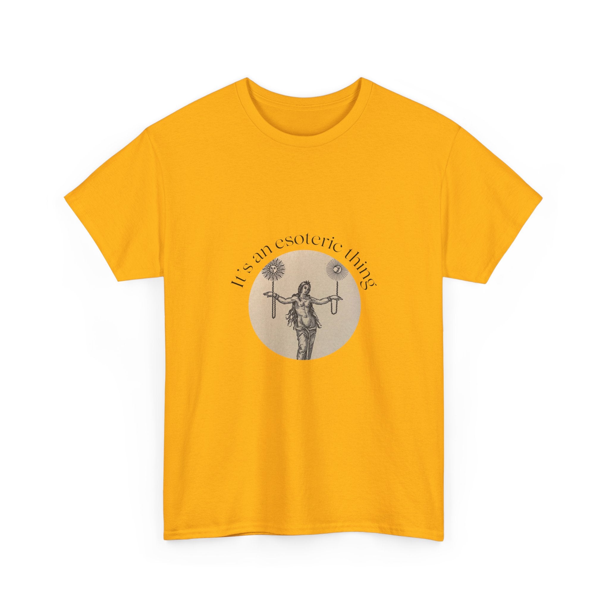 Vintage Scale of Justice Goddess illustration T-Shirt | Lawyer, Legal Humor, Witch, Esoteric, Occult