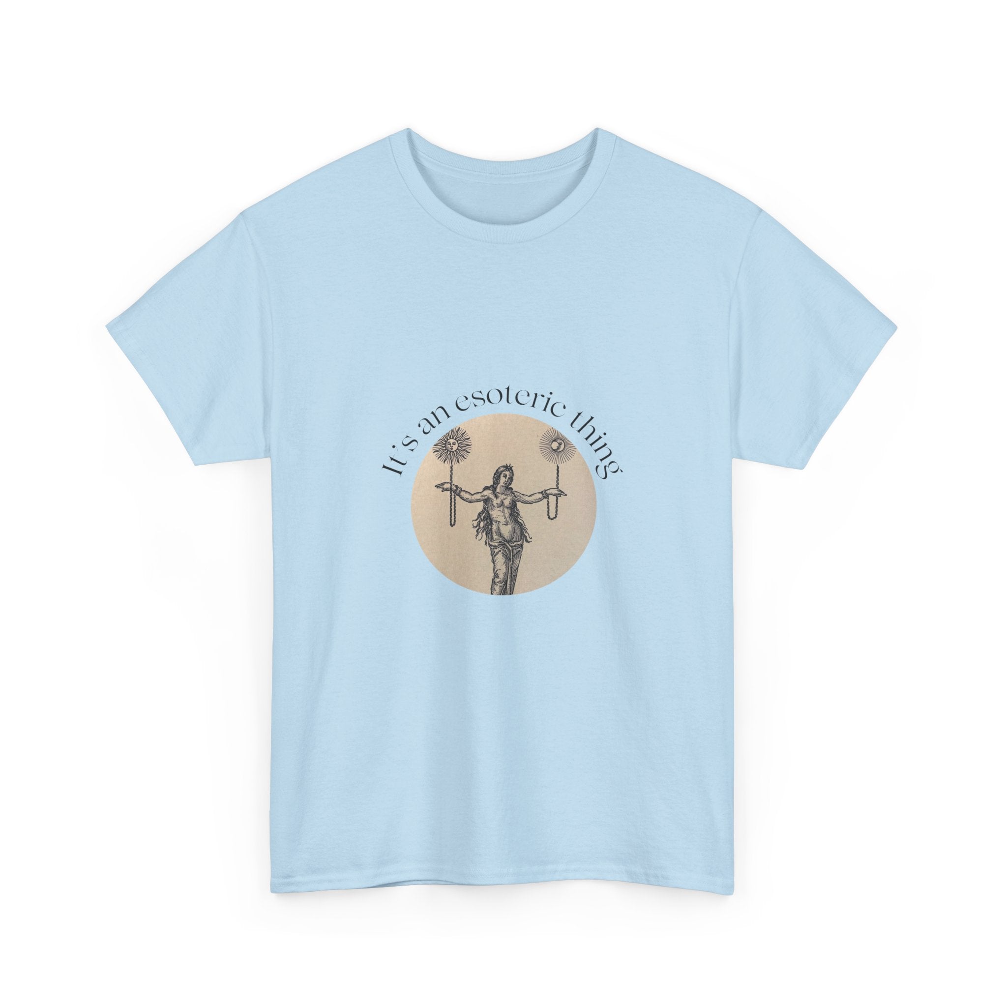 Vintage Scale of Justice Goddess illustration T-Shirt | Lawyer, Legal Humor, Witch, Esoteric, Occult
