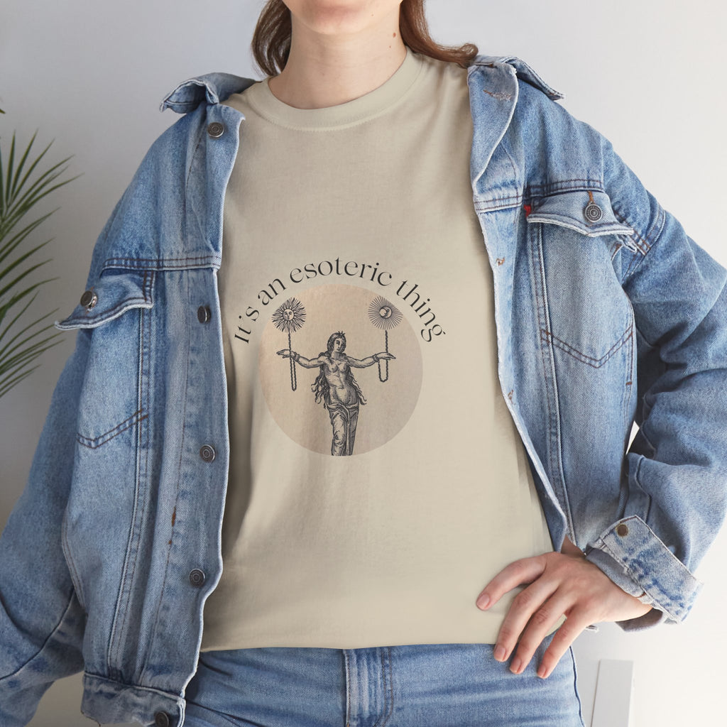 Vintage Scale of Justice Goddess illustration T-Shirt | Lawyer, Legal Humor, Witch, Esoteric, Occult
