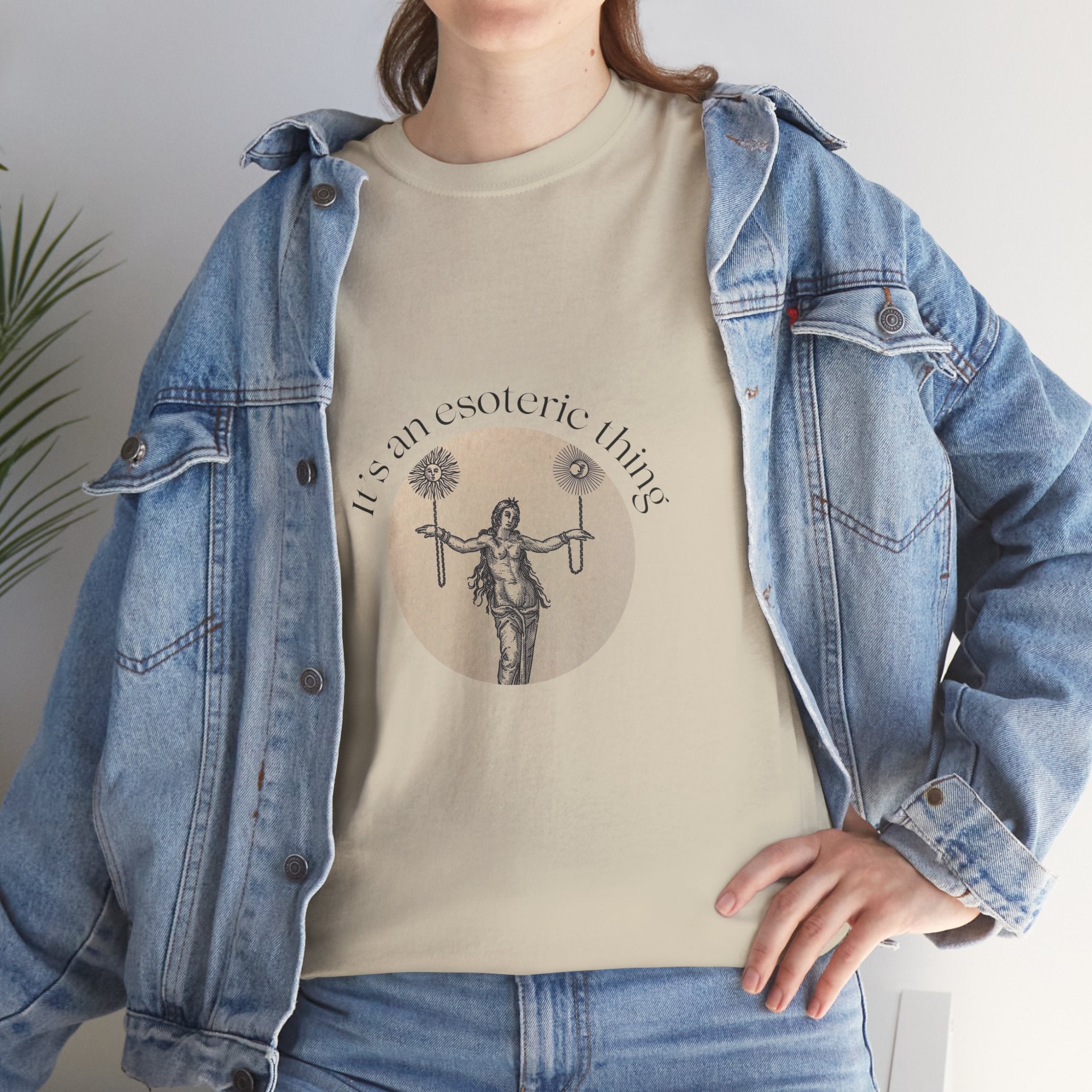 Vintage Scale of Justice Goddess illustration T-Shirt | Lawyer, Legal Humor, Witch, Esoteric, Occult