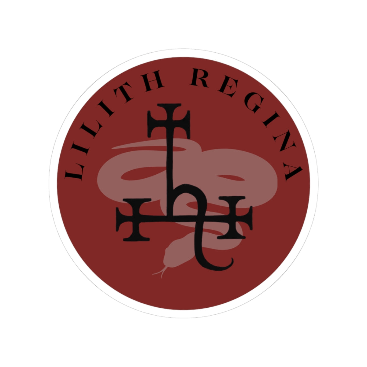 Lilith Sigil Sticker Snake Variant