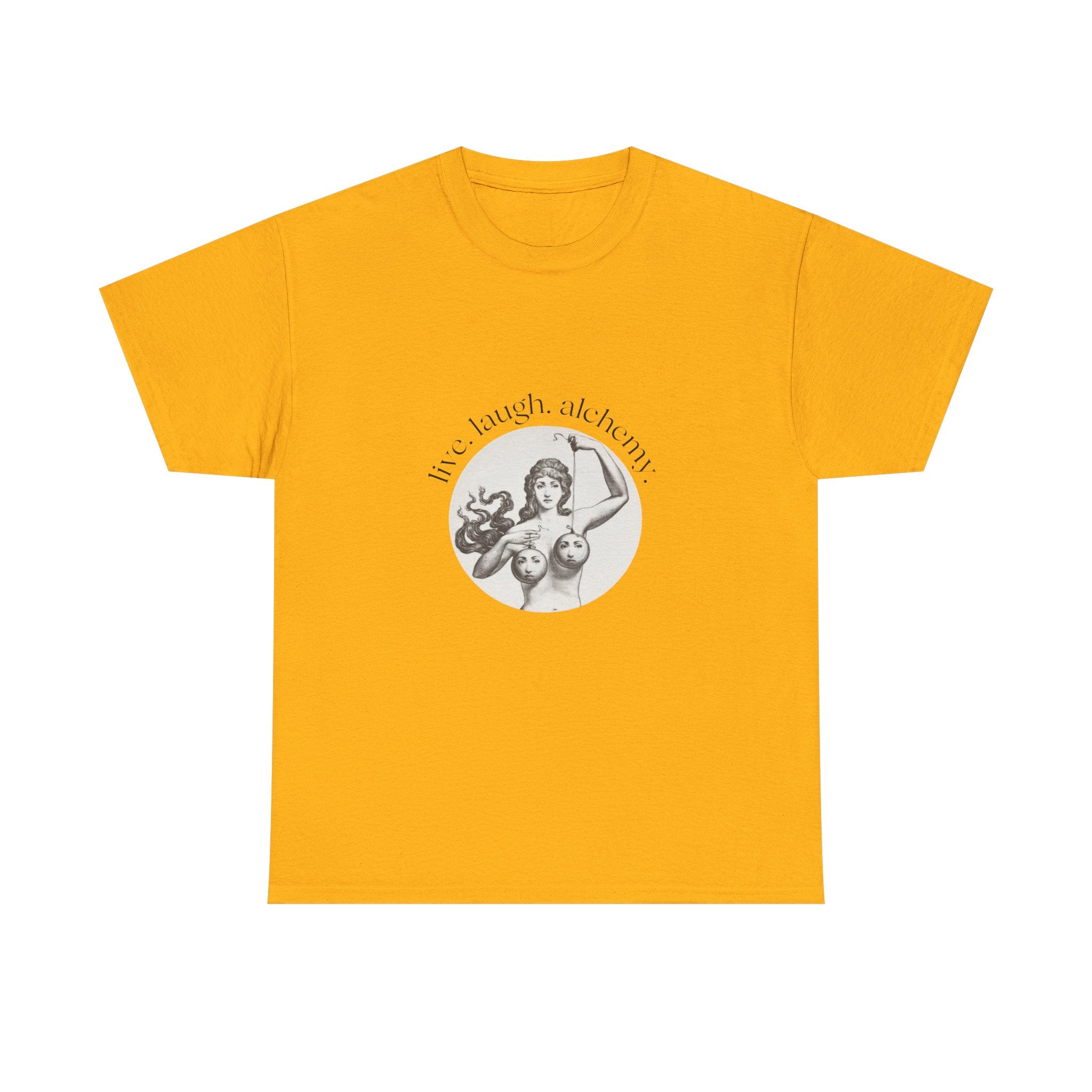 Live Laugh Alchemy Tee | vintage tarot goddess artwork