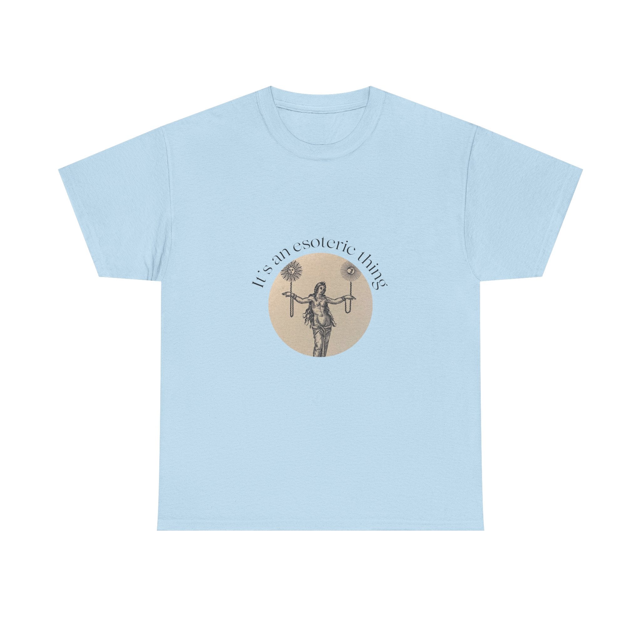 Vintage Scale of Justice Goddess illustration T-Shirt | Lawyer, Legal Humor, Witch, Esoteric, Occult