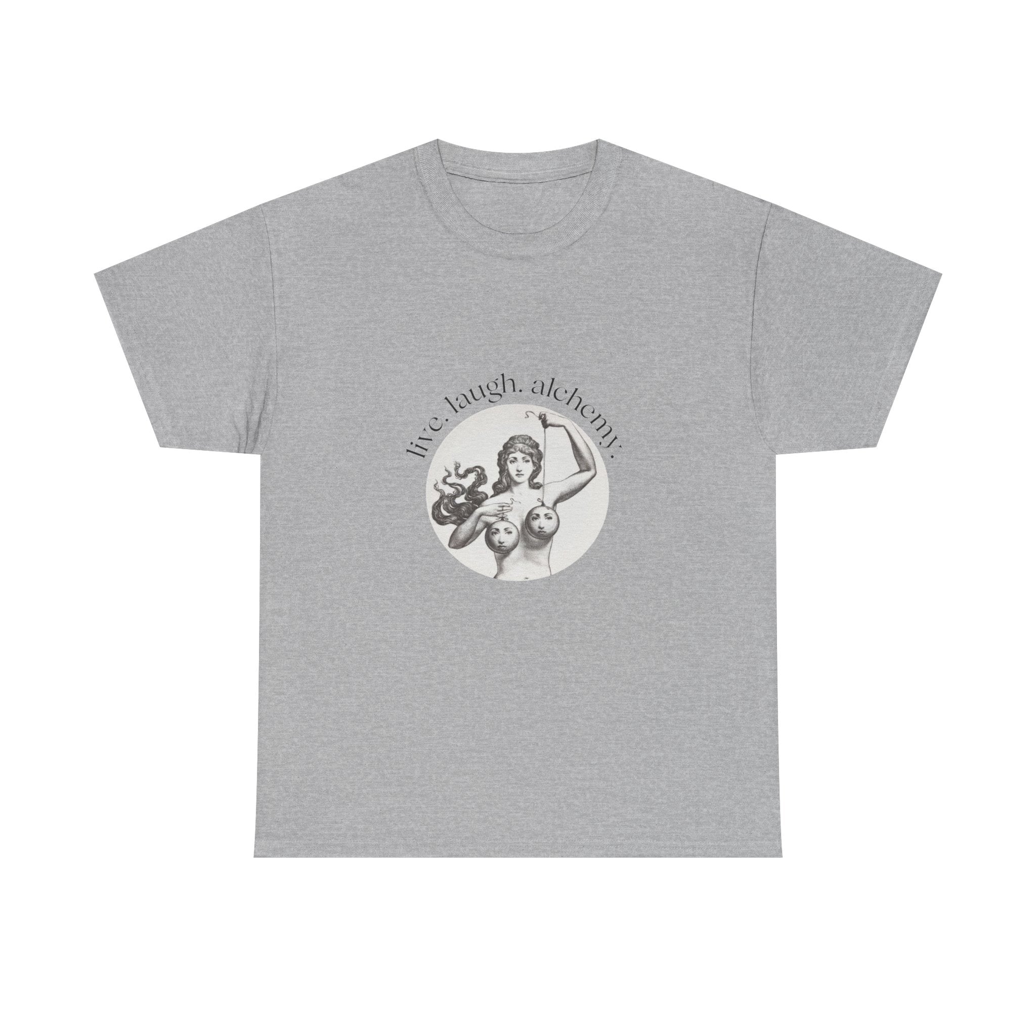 Live Laugh Alchemy Tee | vintage tarot goddess artwork