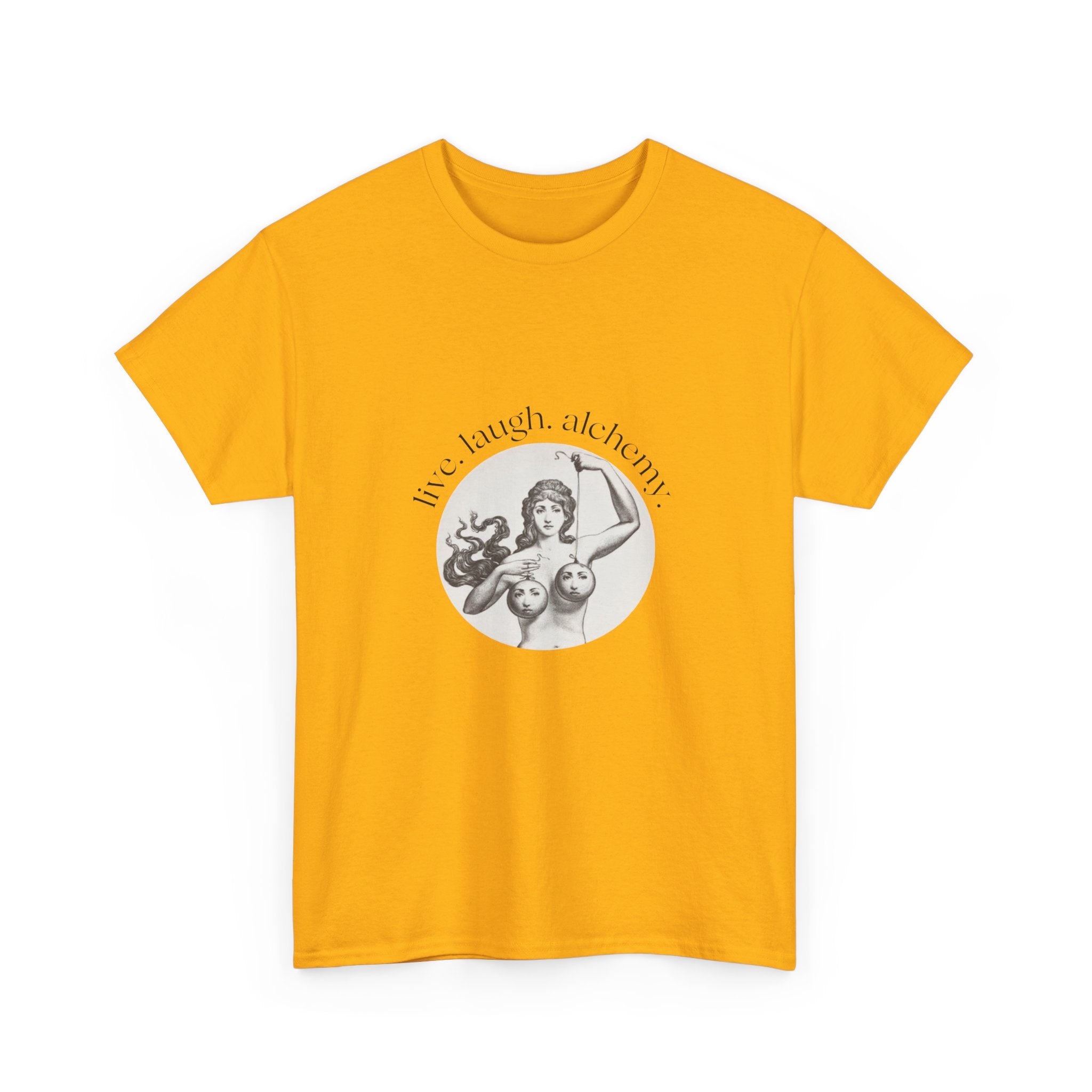 Live Laugh Alchemy Tee | vintage tarot goddess artwork