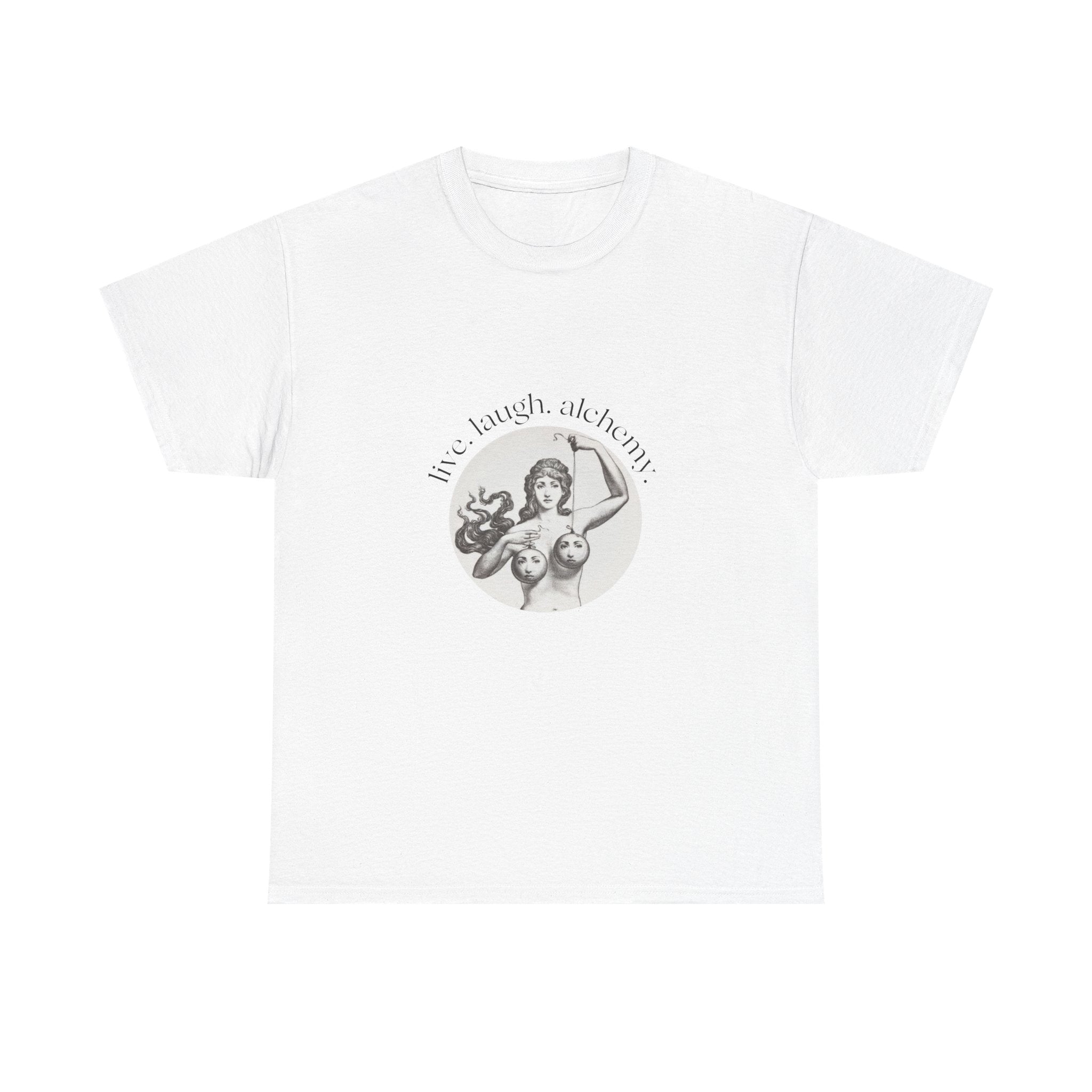 Live Laugh Alchemy Tee | vintage tarot goddess artwork